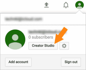 Access YouTube Creator Studio