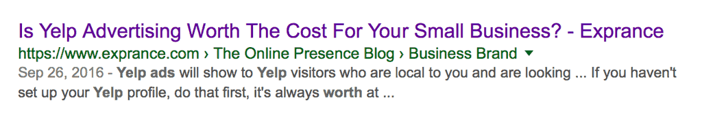 Are Yelp Ads Worth It Google Search