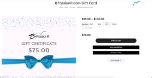 BPassionit Gift Card
