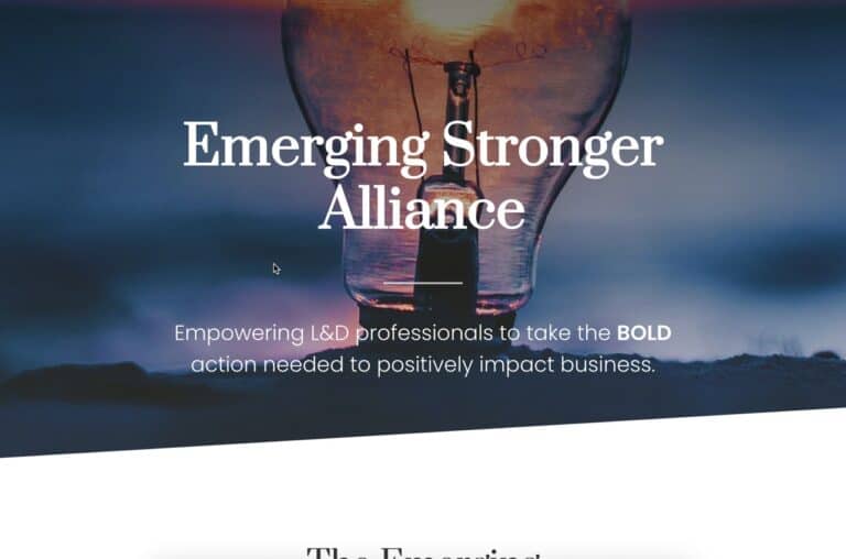 Emerging Stronger Alliance Website
