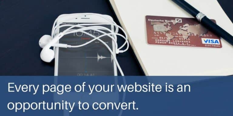 Every page is an opportunity to increase website conversion rates.|Brand by Nick Solutions Page Call-To-Action