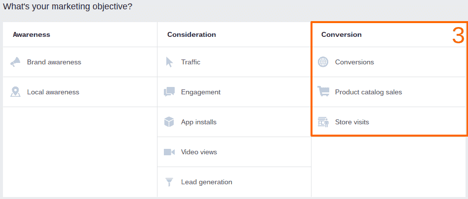 Facebook Advertising Strategy Step 3: Conversion