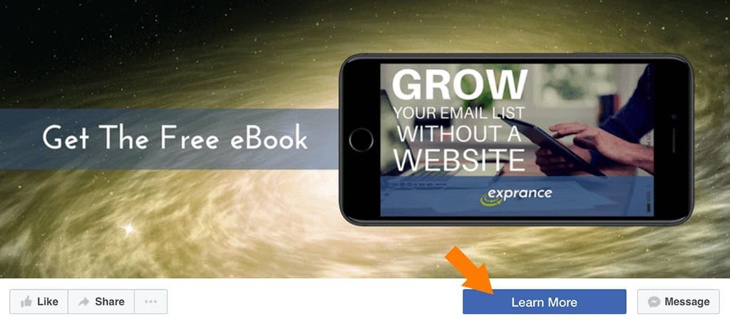 Facebook Call-to-Action Button