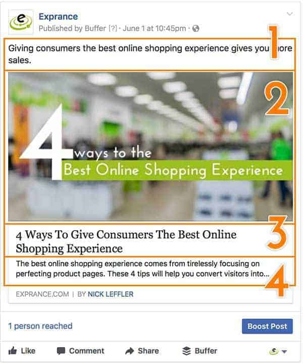 Facebook Shared Post