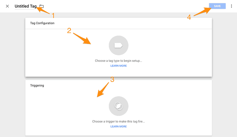 Google Tag Manager New Tag Creation