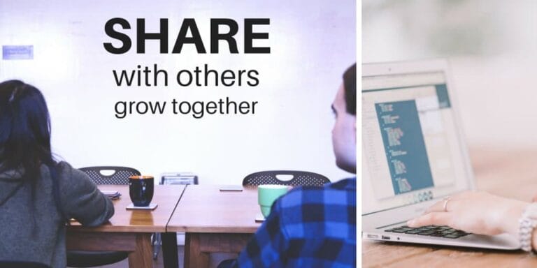 Share with others to grow together.