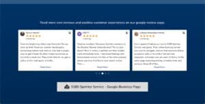 Sprinter Service Website Social Proof