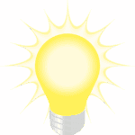 Turned On Light Bulb Illustration