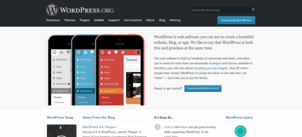 WordPress.org Hompage