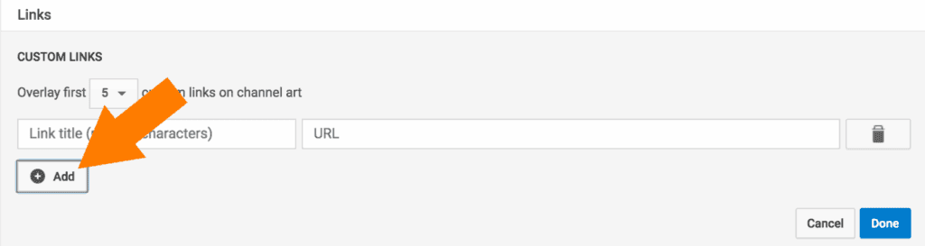 YouTube Create Custom Links
