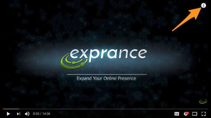 YouTube Video Card Expansion Icon