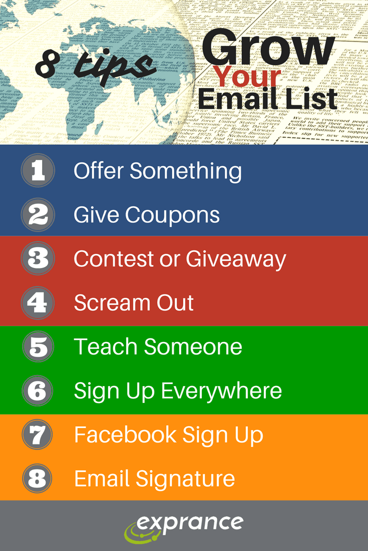8 Great Tips To Grow Your Email List