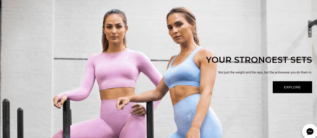 Gymshark Home Page Hero