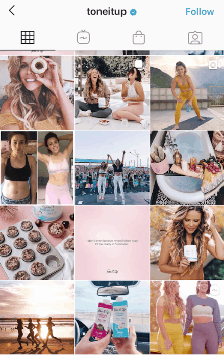 toneitup Instagram Feed