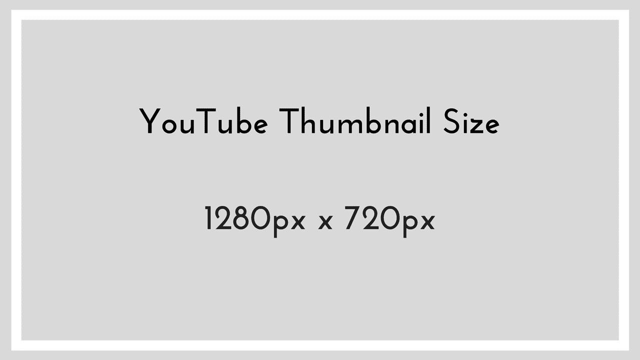 YouTube Thumbnail Size